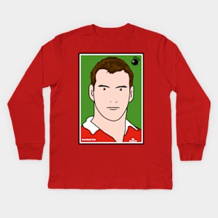 Sam Warburton, Wales rugby union player Kids Long Sleeve T-Shirt